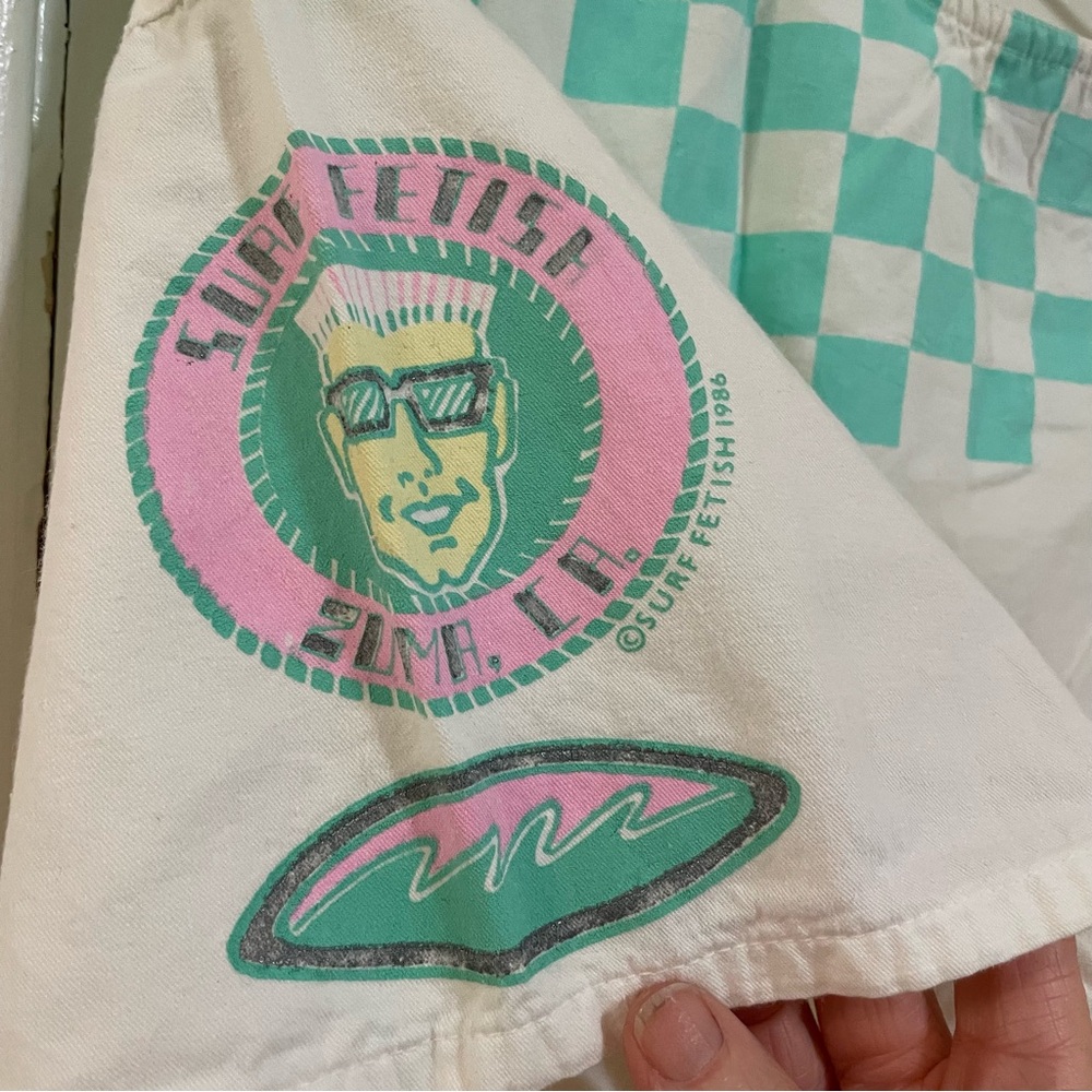 Vintage Surf Fetish single stitch shirt surfboards checkered one size - Picture 11 of 11
